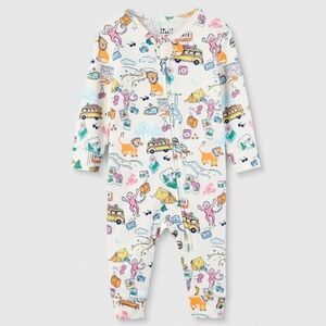 Roller Rabbit Target Baby Roadtrip Pajamas Bodysuit 3-6 months